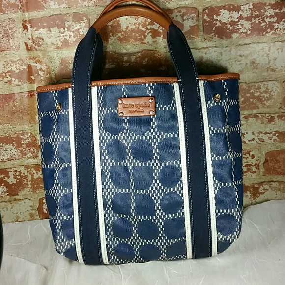 kate spade Handbags - Kate Spade Navy White Waverly Place Noel Olivia
